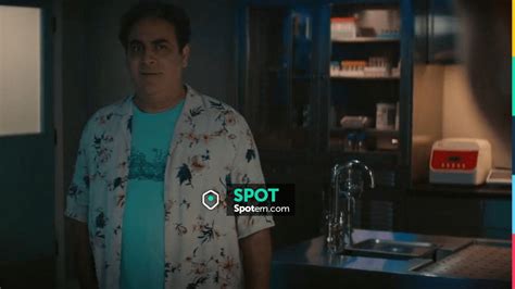 Naked And Famous Aloha Shirt Silky Flowers Cream Worn By Ernie Malik