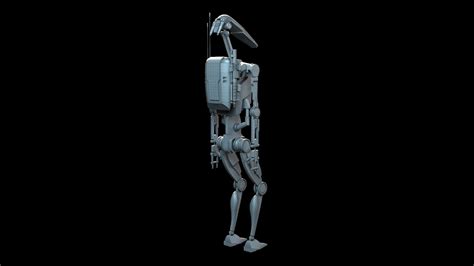 B1 Battle Droid 3d Model By Katedra604