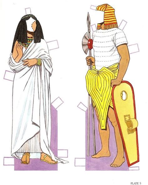 Las Recortables De Veva E Isabel Antiguo Egipto Egipto Paper Doll