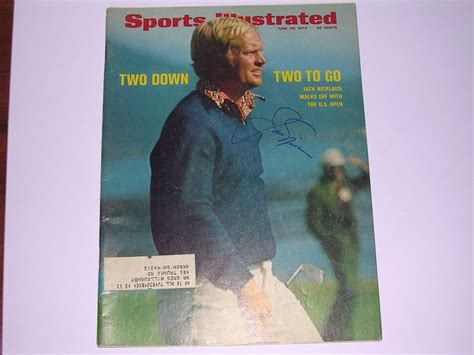 Lot Detail Jack Nicklaus Signed Sports Illustrated Two Down