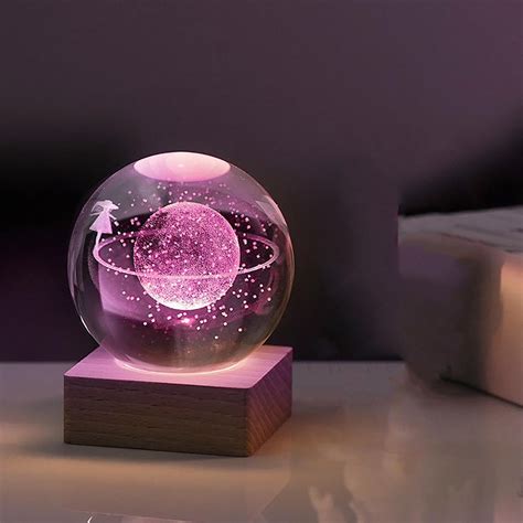 Patlollav 3d Earth Crystal Ball Lamp24inch Crystal Ball Night Light