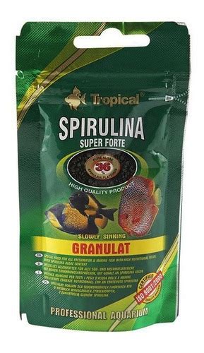 Ração Tropical Super Spirulina Forte Granulat 30g Doypack