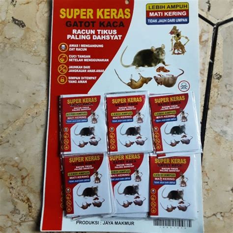 Jual Racun Tikus Super Keras Gatot Kaca Racun Tikus Mati Kering