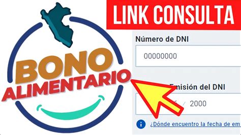 BONO ALIMENTARIO LINK De CONSULTA Con DNI Oficial Subsidio Monetario