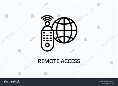 remote access vector icon logo illustration stock vector royalty