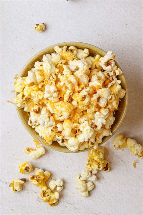 Easy Cheese Popcorn Recipe | Baked Bree