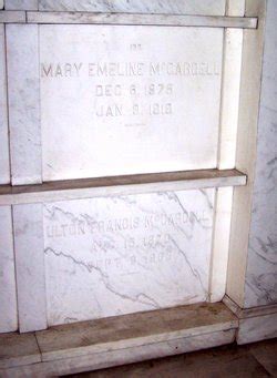 Mary Emeline Seaman McCardell 1875 1919 Mémorial Find a Grave