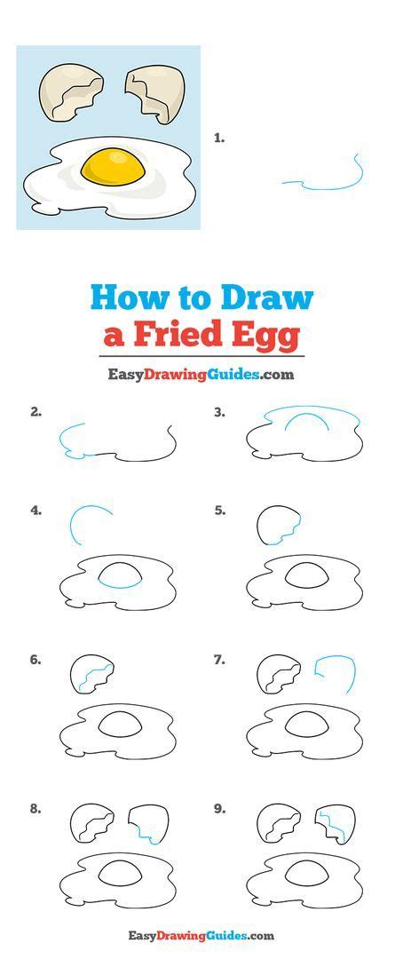 How To Draw A Fried Egg Really Easy Drawing Tutorial Drawing Tutorial Easy Doodles Drawings