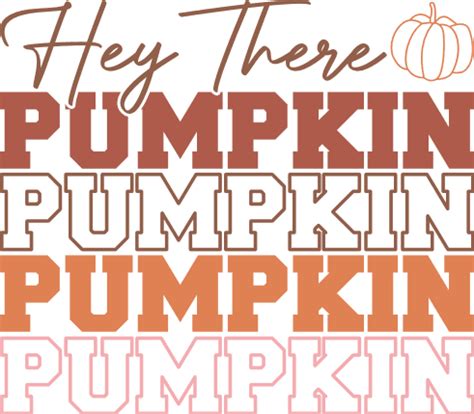 Hey There Pumpkin Echo Stacked Text Autumn Sweatshirt Design Free