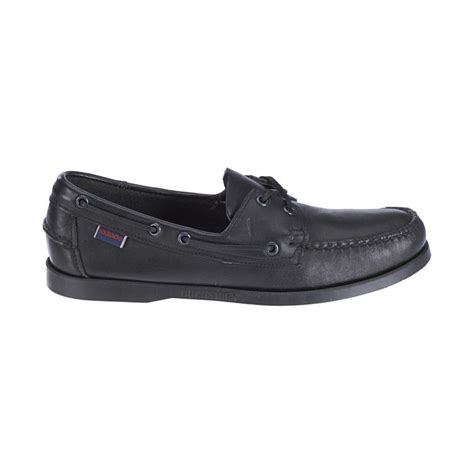 Chaussures Bateau En Cuir Sebago Docksides Noir