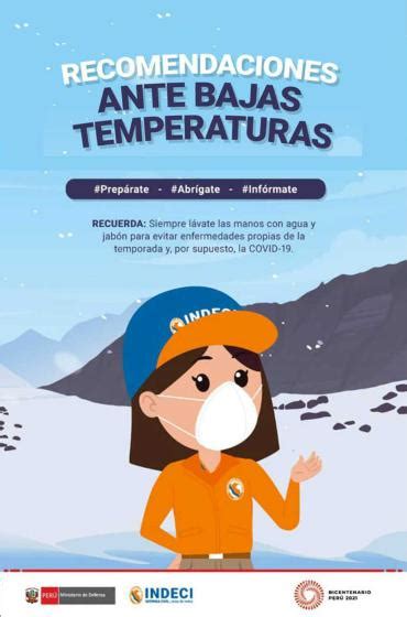 Recomendaciones De Indeci Ante Bajas De Temperaturas Noticias