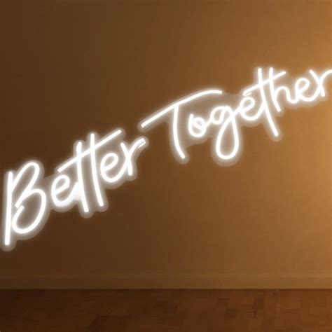 Napis led neon na wesele better together ślub Sopot Kup teraz na