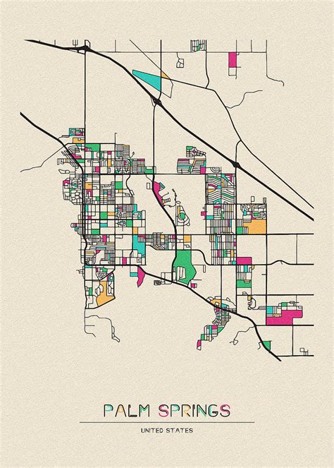 Palm Springs California Map Topographic Map Of Usa With States