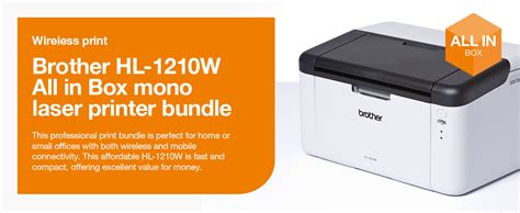 Brother HL-1210W Wireless Mono Laser Printer