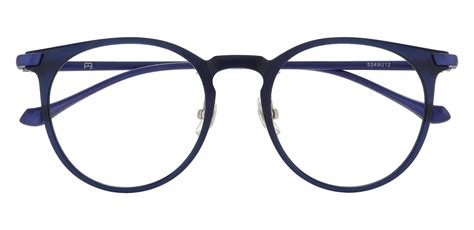 Clement Round Prescription Glasses - Blue | Men's Eyeglasses | Payne Glasses