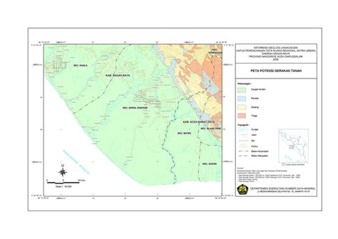 Peta Gerakan Tanah Nagan Raya Katalog Peta Banda Aceh