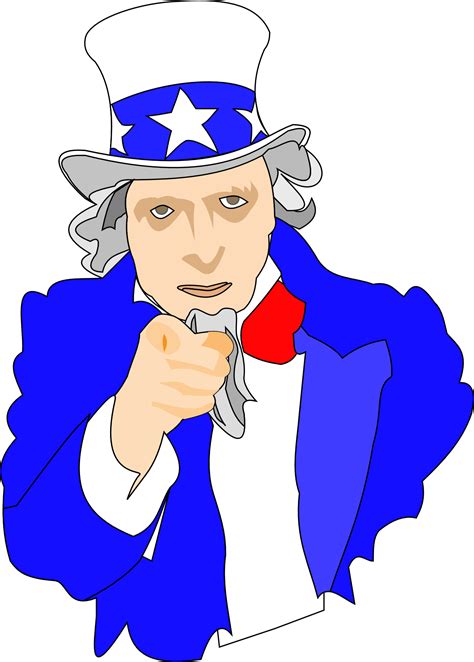 Painted Uncle Sam With Hat Free Image Download