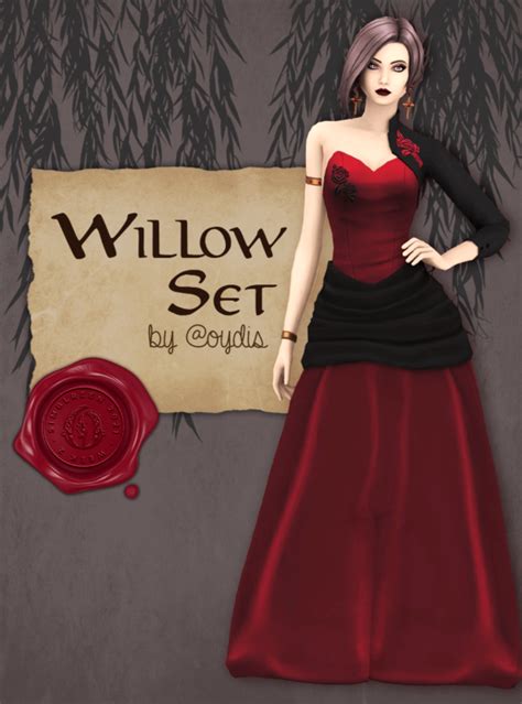 Sims 4 Simblreen2021 Willow Set MiCat Game