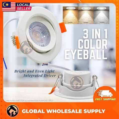 Toned W Led Eyeball Color Eye Ball Downlight Spotlight Plaster