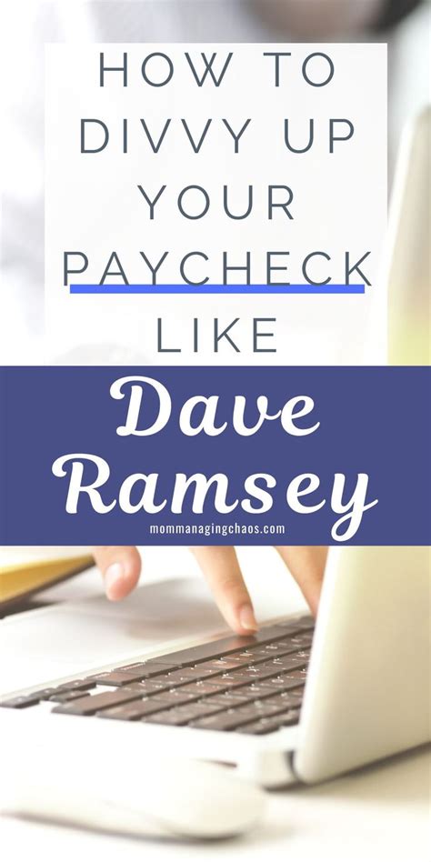 Recommended Household Budgeting Categories According To Dave Ramsey