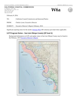 Fillable Online Documents Coastal Ca Lcp Program Status San Luis Obispo