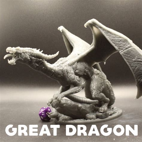 Gray Dragon Miniature - Etsy