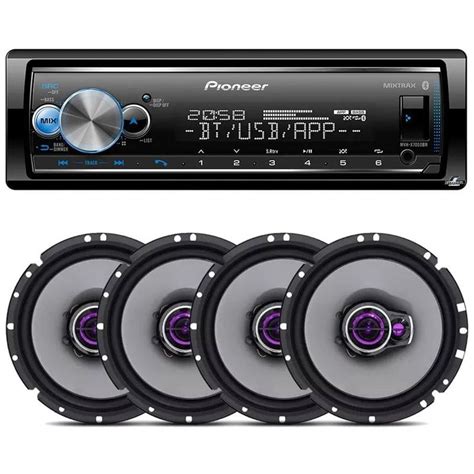 Pioneer Aparelho Som Mvh X Br Spotify Bluetooth Alto Falantes Ts