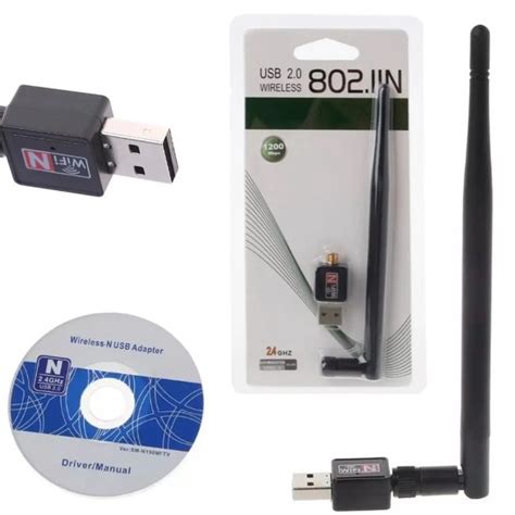 Antena Adaptador Wi Fi Wireless Mbps Usb Para Notebook Pc