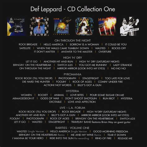 Компакт диск Def Leppard Cd Collection Volume 1 2 3 Limited Edition