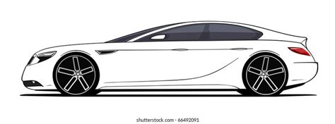 Luxury Car Side View Original Design Stock Illustration 66492091 | Shutterstock