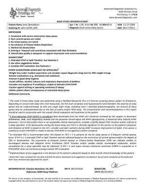 Fillable Online Hst Report Overnight Oximetry Testing Fax Email