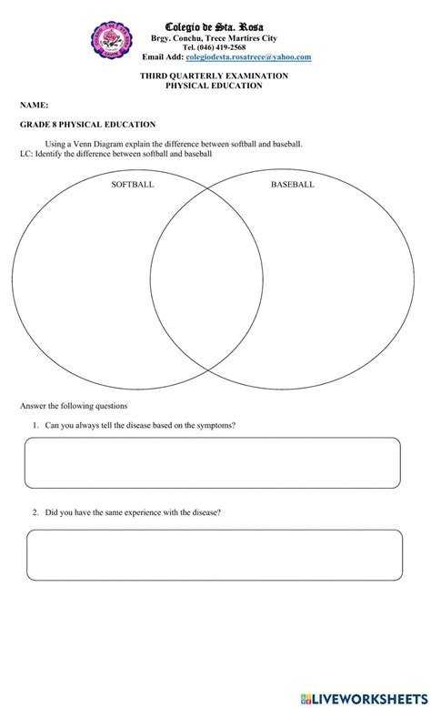 Pe 8 Interactive Worksheet Live Worksheets