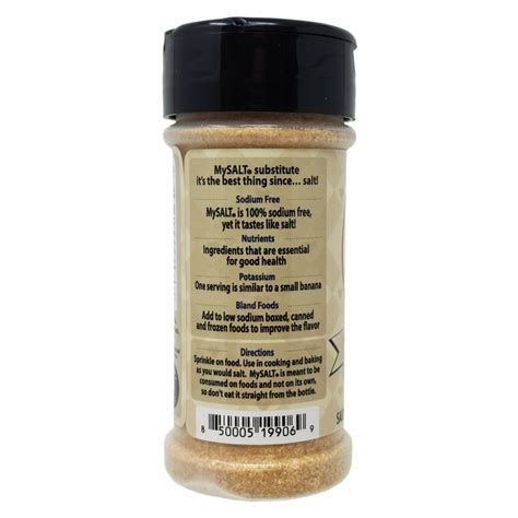 Mysalt Seasoned Salt Substitute 3oz Healthy Heart Market