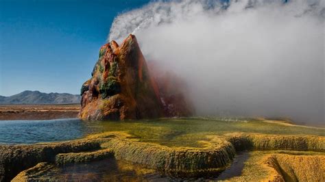 View Of Fly Geyser Gerlach Washoe County Nevada Usa Windows