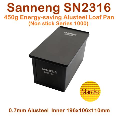 Sanneng SN2316Energy saving Alusteel Loaf Pan Non stick 450g อาน