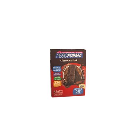 Pesoforma Barrette Proteiche Dark Cioccolato Fondente Pezzi Per