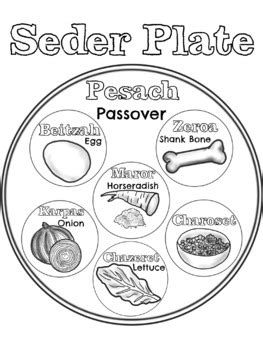 Passover Seder Coloring Page