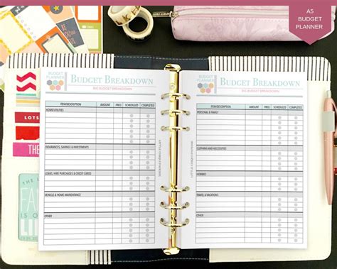 Printable Budget Planner Budget Planner Book Finance - Etsy