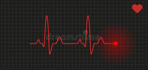 Graph Heart Rate Stock Vector Illustration Of Diagnostic 35876319