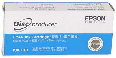 Epson Discproducer PP 100 PP 50 CYAN Ink Cartridge C13S020447 1 Piece