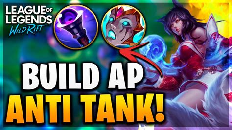 BUILD ANTI TANQUES CON AHRI MID FULL AP Wild Rift YouTube