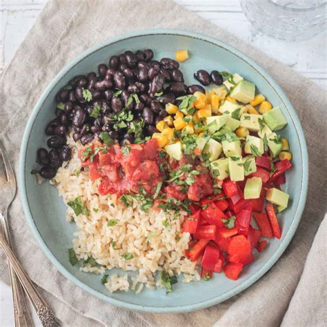 Super Simple Vegan Burrito Bowl Veggie Inspired