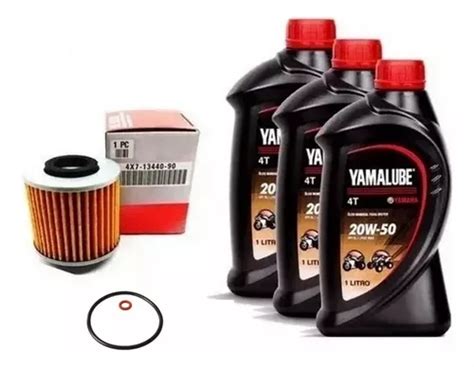 Kit Troca Oleo E Filtro Original Xt600 Yamalube 20w50 L