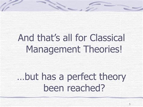 PPT Classical Management Theories PowerPoint Presentation Free