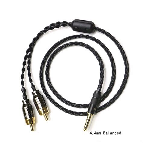 2 5mm 3 5mm 4 4mm Balanced Male To 2 RCA Male HIFI Audio Adapter Cable