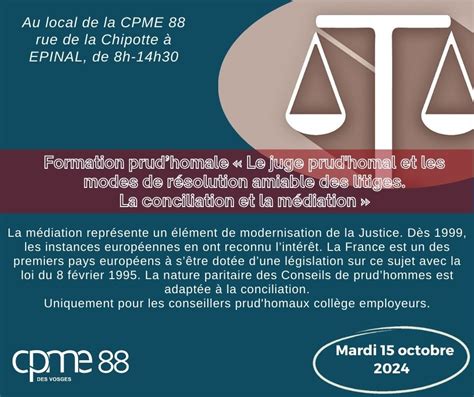 Formation Prudhomale Le Juge Prud Homal Et Les Modes De R Solution