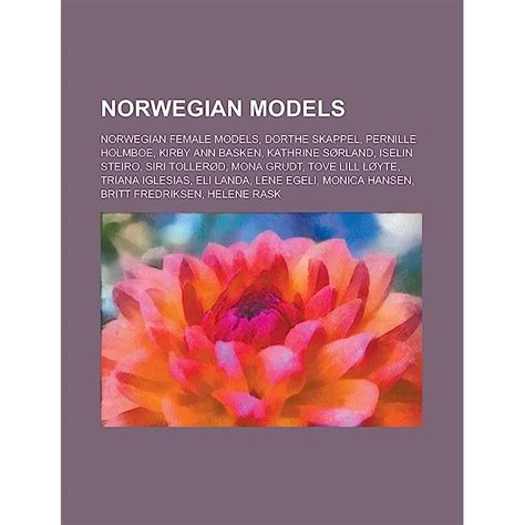 Buy Norwegian Models: Norwegian Female Adult Models, Norwegian Female ...