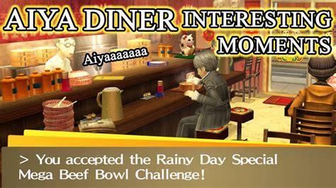 P4g Aiya Diner Owner Interesting Quotes And His Daughter Aika Persona 4