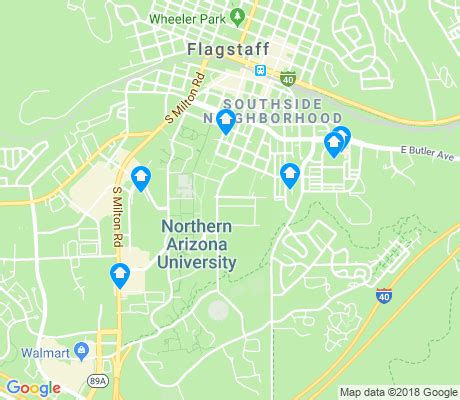 Northern Arizona University Campus Map