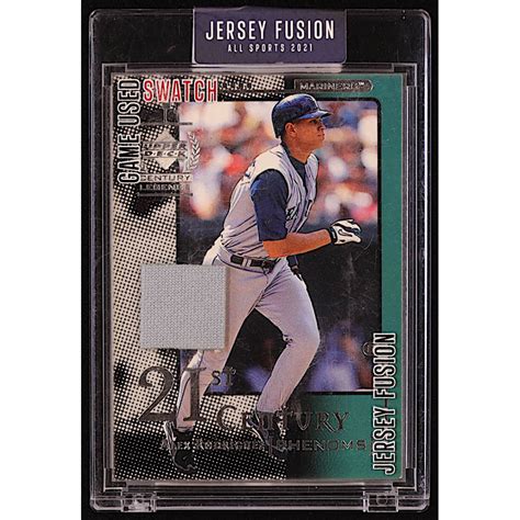 Alex Rodriguez 2021 Jersey Fusion Game Used Swatch AR90 Pristine Auction